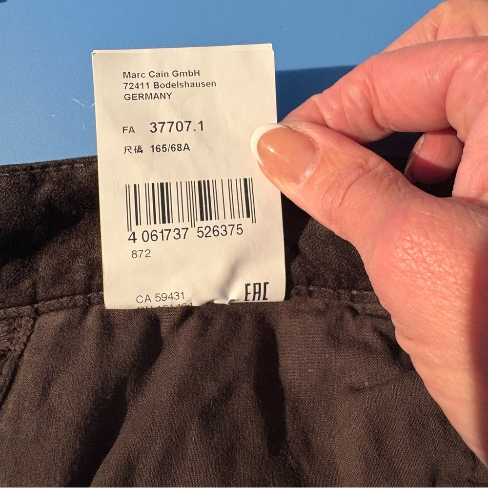 Marc Cain Charcoal Velvet Trousers - Picture 10 of 11